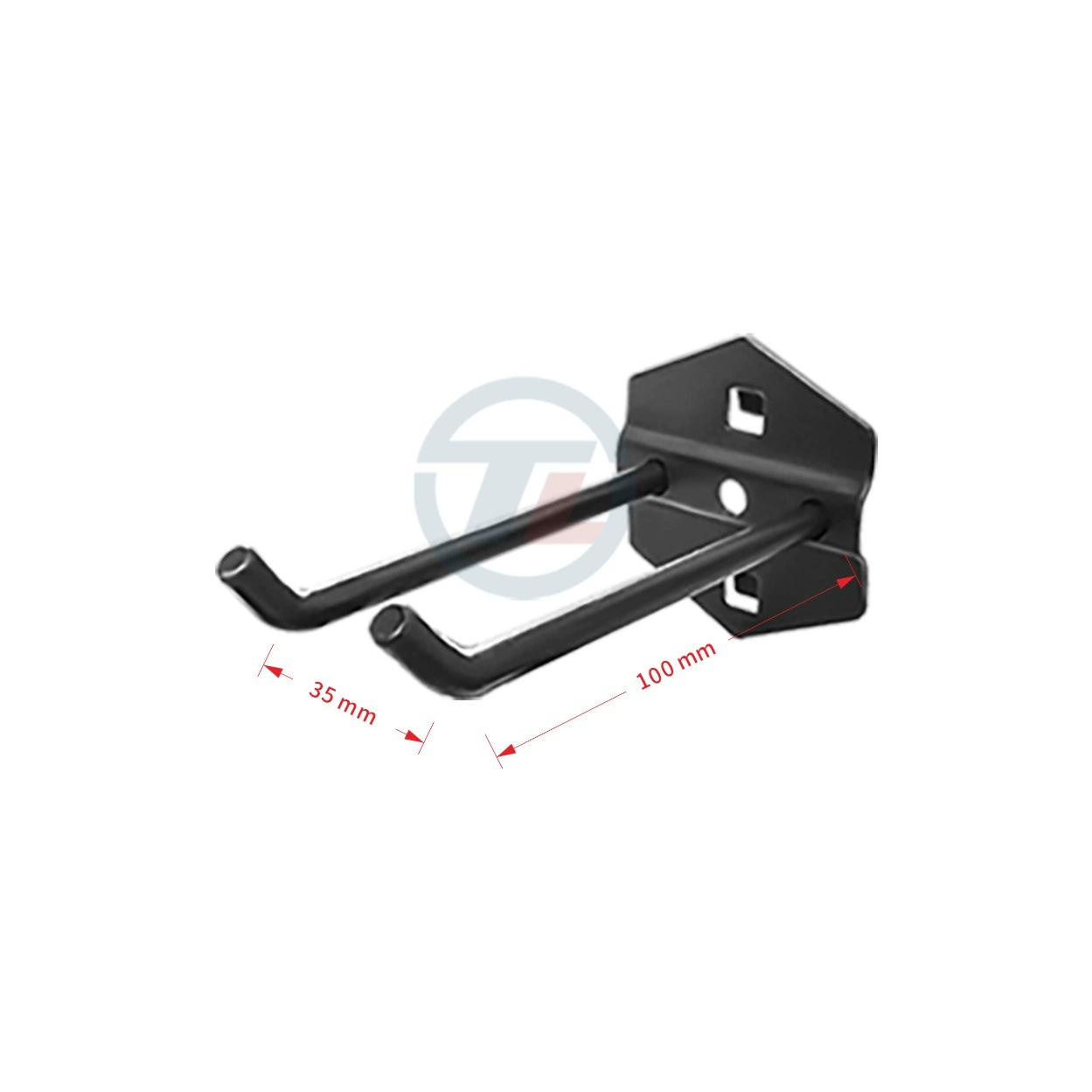 Полка для инструментов Black square hole plate hook tool rack accessories rack hardware square hole plate