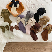 2024春季新品女童连裤袜韩国公主大蝴蝶结女宝宝打底裤外穿连体裤