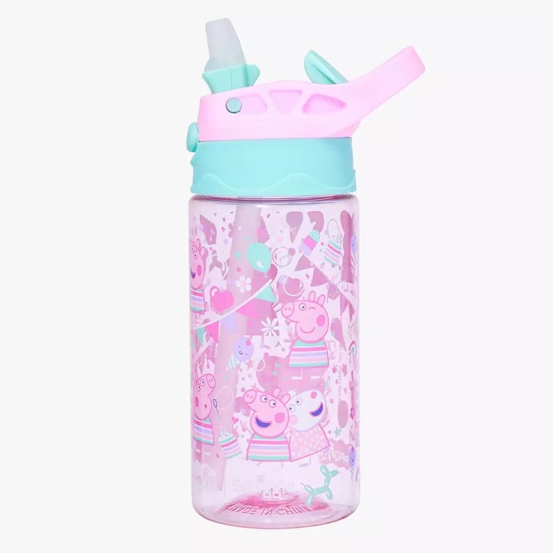 Taza de agua con pajita smiggle australiana Taza ligera y transparente para niños y niñas Taza de agua de 650ml de gran capacidad