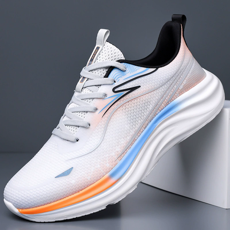 Мужские дышащие спортивные кроссовки из сетки, новинка весны-осени 2025 года, модные, универсальные, удобные, лёгкие, для студентов.