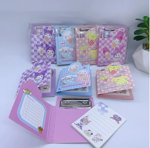 Мини-блокнот с зажимом Sanrio для записей подарочный