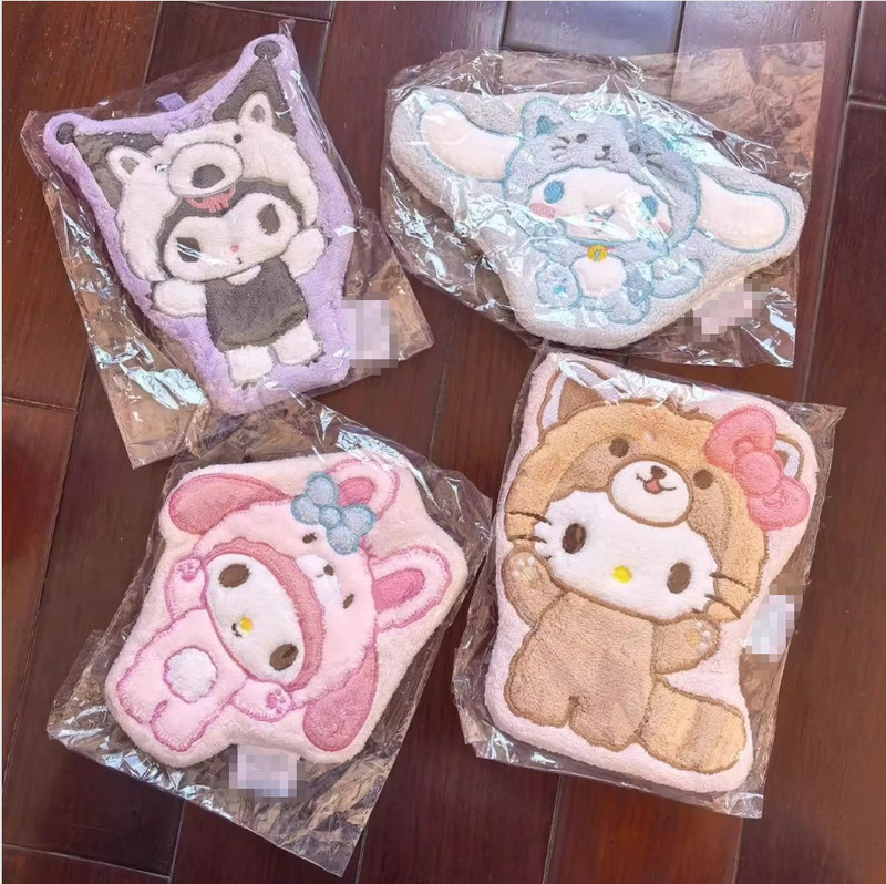 New Product Hellokitty Melody Hand Towel Cute Kuromi Absorbent and Lint-Free Bathroom Hand Towel