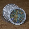 Antique coins, metal medal, badge