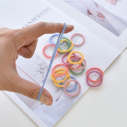 Children's small rubber band thumb hair tie baby girl's headband does not hurt hair small size good elasticity baby tie small chirp hair accessories