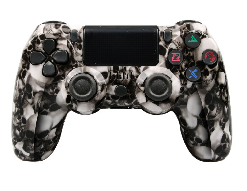 Modelo privado transfronterizo P4 consola de juegos Bluetooth maneja con giroscopio de barra de luz P4 inalámbrico Bluetooth PC control de juegos