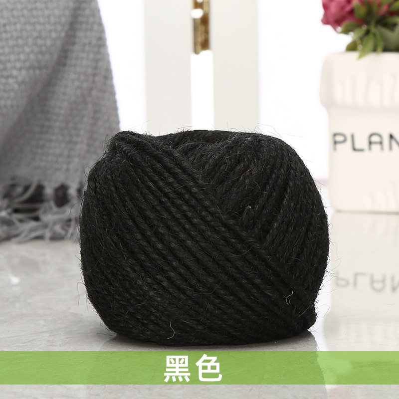 Cuerda de cáñamo colorida 1,5-2mm DIY estilo retro hecho a mano clip de foto cuerda de yute 25 m/50 m/100 M