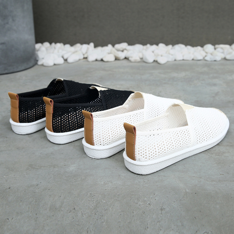 老北京布鞋女士防滑百搭软底渔夫一脚蹬时尚新款平底懒人帆布单鞋