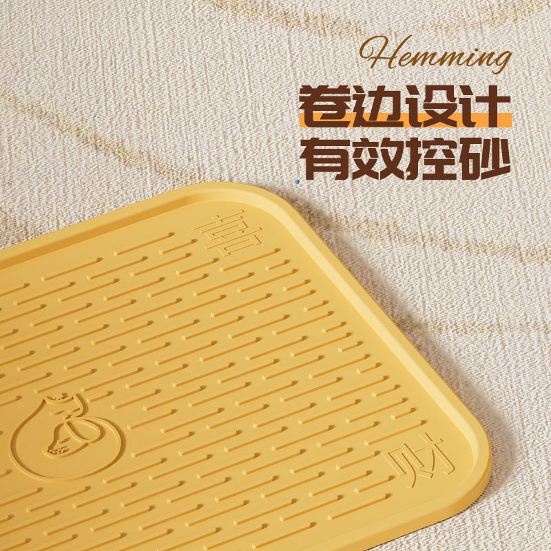 Almohadilla de arena para gatos grande para evitar salpicaduras externas, almohadilla de caja de arena para gatos para evitar que la arena para gatos saque el tablero de arena de control, fabricante de origen de suministros para mascotas