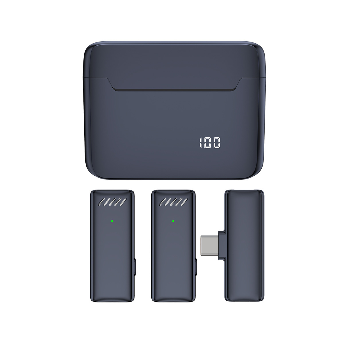 The 2.4g outdoor noise reduction with digital display wireless lavalier microphone radio microphone