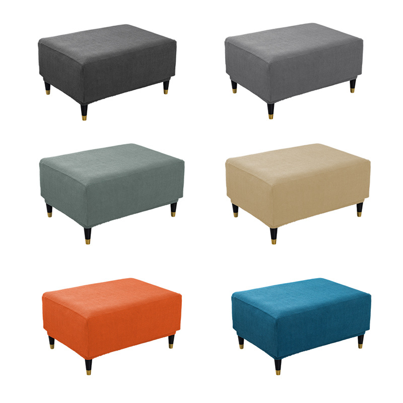 Funda de silla personalizada y funda de pedal para sofá de sala de estar transfronterizo, funda de pedal a cuadros europea y americana, funda de silla de pedal engrosada