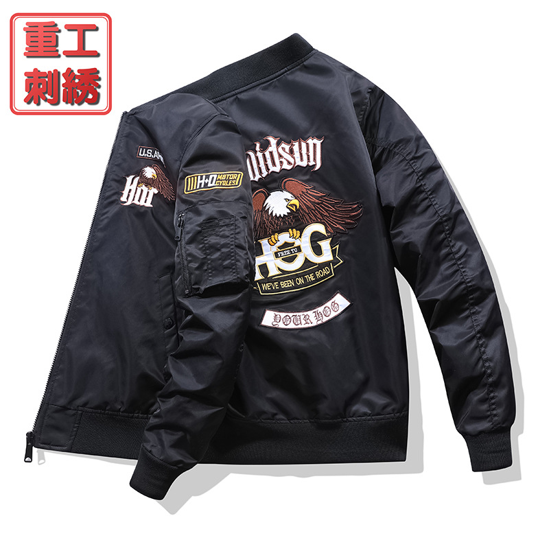2024 nuevo invierno americano traje de asalto traje de vuelo abrigo de algodón traje de montar Harley hombre chaqueta de vuelo abrigo