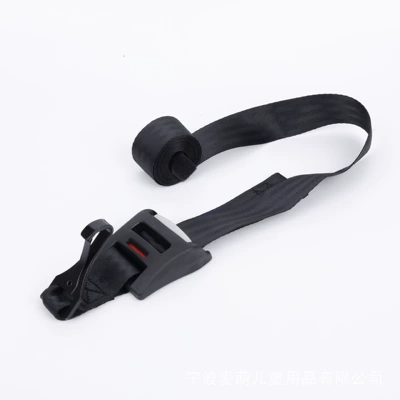 Car Kids Safety Seat Universal Seat Belt Adjuster Latch Hook Adjustable Extended Pull-Up Belt (Child safety seat accessories) - black-pull-up-strap-pull-up-strap-adjuster-large-latch-hook