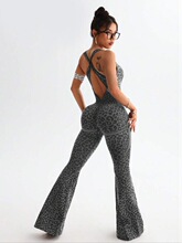 O 61652 Seams Yoga Jumpsuit Women's Fitness Wear �o�p�B�w