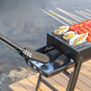 Barbecue Grill, Household Barbecue Grill, Outdoor Camping Folding Barbecue Grill, Courtyard Stove, Indoor Stove for Making Tea