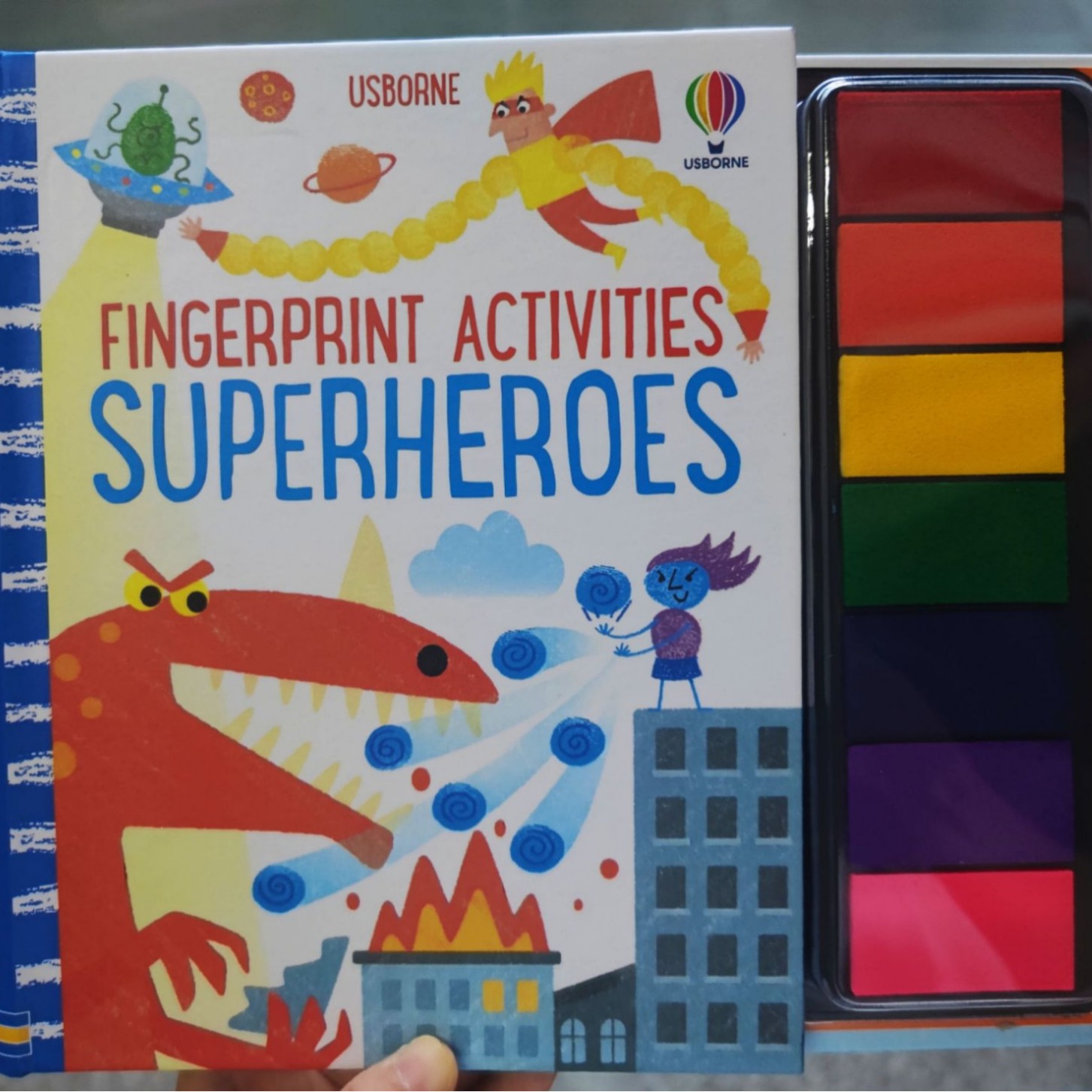 Libro de pintura con huellas dactilares para niños con sellos y tintas ecológicas juego creativo educativo