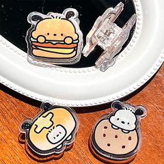 Anime merchandise Pachacoo PP clip memo stand, girl heart student multi-functional upright test paper clip folder