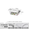 Upgraded model - white cover and white - small size (15.1*21.2*9.3cm) [transparent and visible + strong load-bearing]