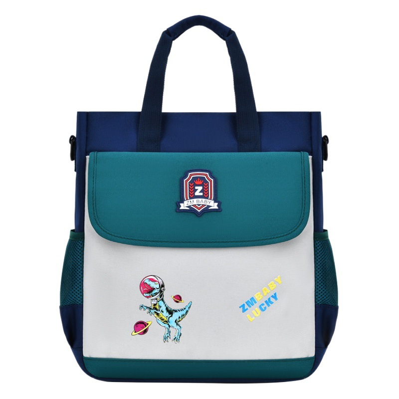 Bolsa de clases de nuevo estilo para estudiantes de primaria, bolso de dibujos animados, bolso de hombro para clases de entrenamiento, bolso cruzado, personalizable con impresión.