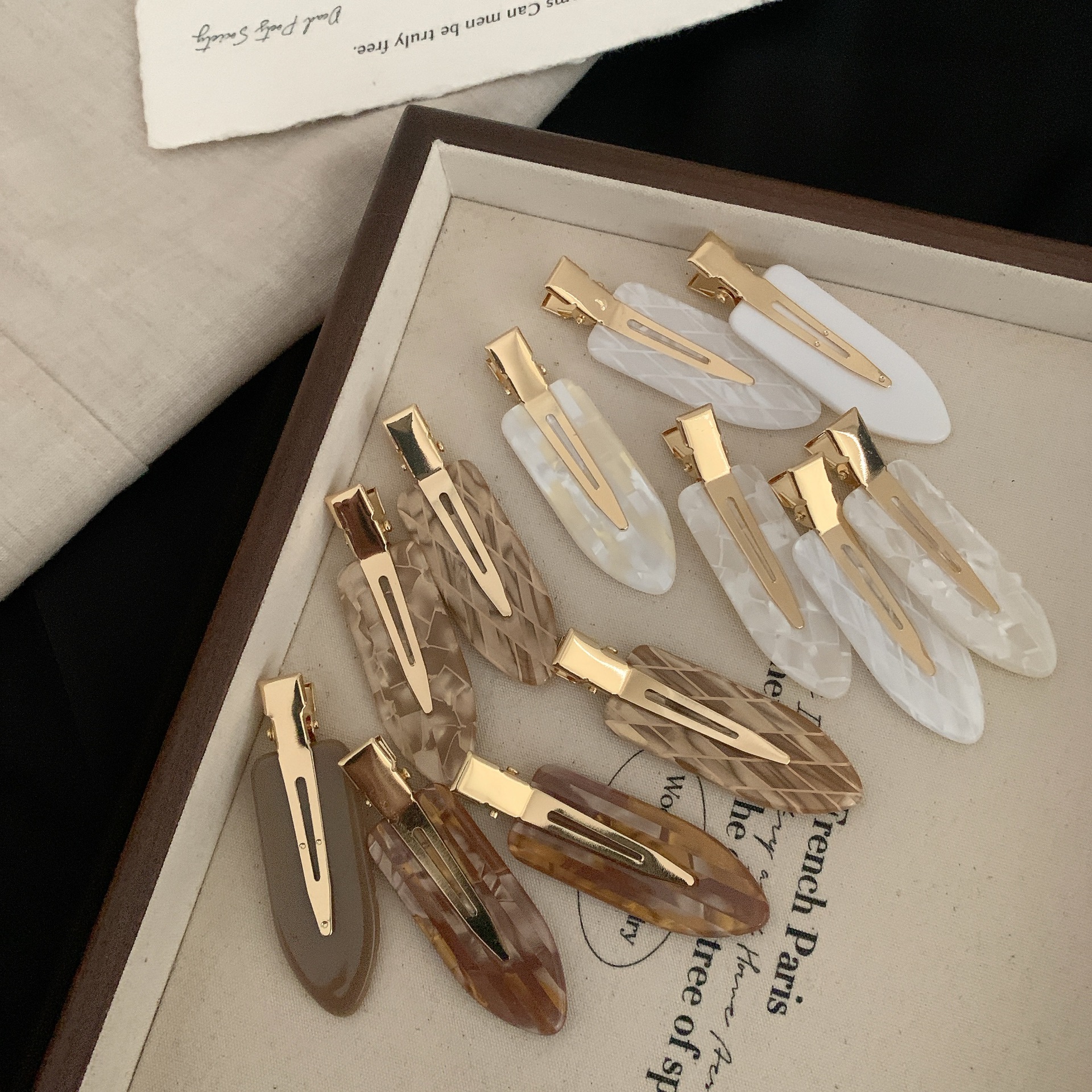 Women's Geometric IG Style Sweet Acetic Acid Sheets Hair Clip display picture 6