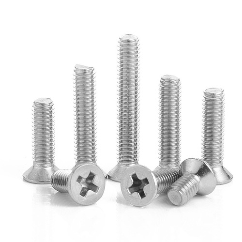 Stainless steel 316 cross-recessed countersunk machine screw tap screw flat head self-tapping screw wholesale M2/M6/M8/M10