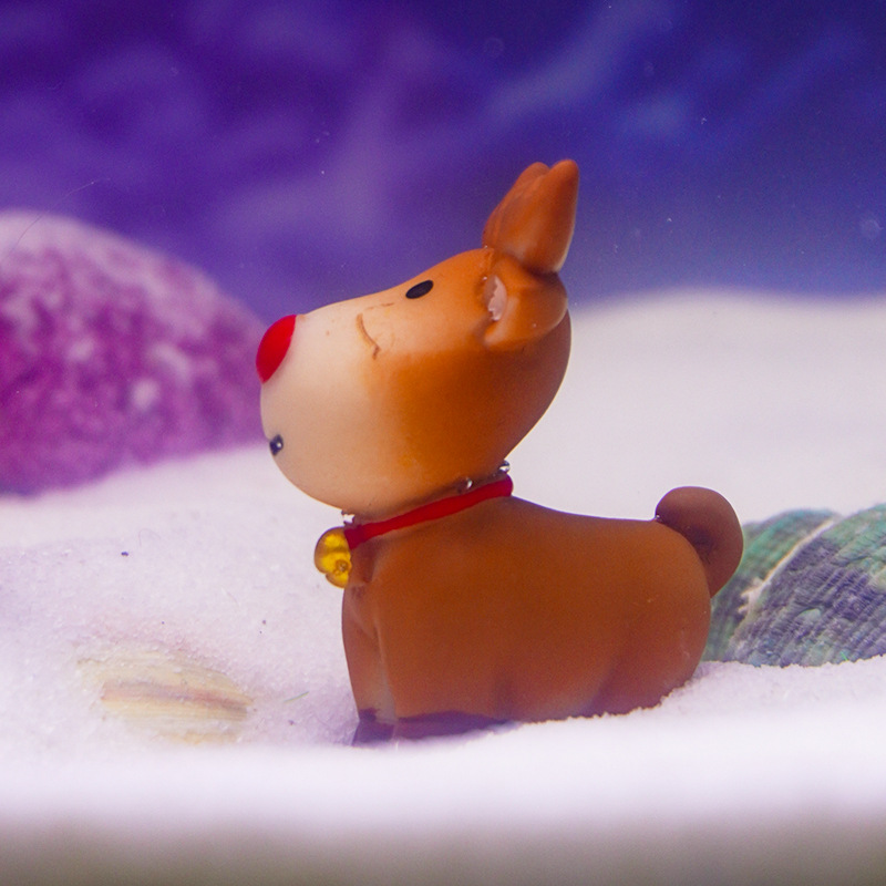 Nueva Navidad ancianos micro paisaje decoración muñeco de nieve decoración accesorios resina pequeños adornos acuario paisaje