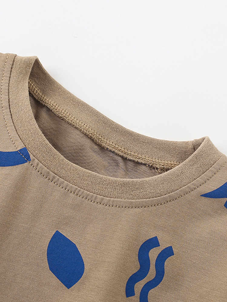Trajes infantiles malwee transfronterizos de verano nuevos trajes infantiles europeos y estadounidenses guapo ropa de niños camisetas casuales de dos piezas