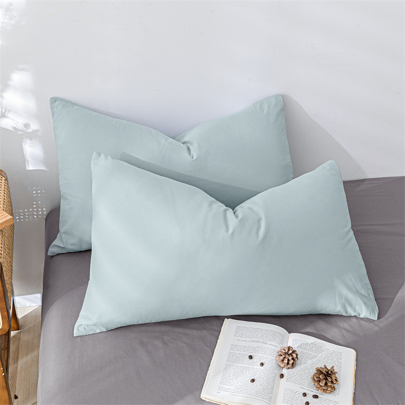 Funda de almohada Par de algodón Funda de núcleo de almohada simple para adultos Funda de almohada para niños Funda de revestimiento de núcleo de almohada Funda de almohada individual Hogar