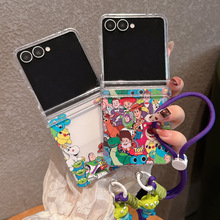 适用三星zflip7折叠手机壳大 ins玩具总动员三眼仔卡通保护套