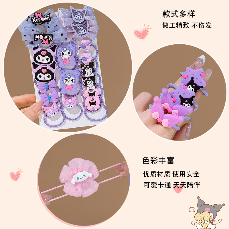 Círculos animados Velcro para niños acabado de cabello roto artefacto femenino lateral cabello roto fruzado clip de cabello no daña cabeza de cabello