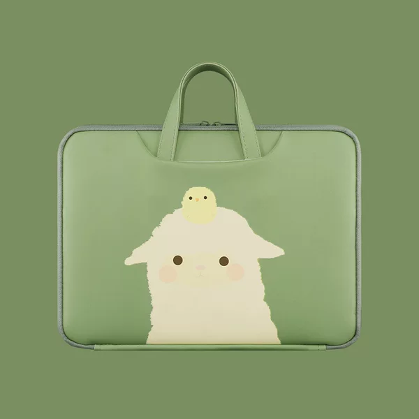Women's Fashion Small Fresh Tablet Laptop Bag New Cute Cartoon Apple 13.3 Handbag