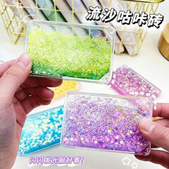 創意的な流砂カードのレンガのアクリルの大きいサイズの流砂カードのレンガのネットの赤いdiyのマージャンのレンガ