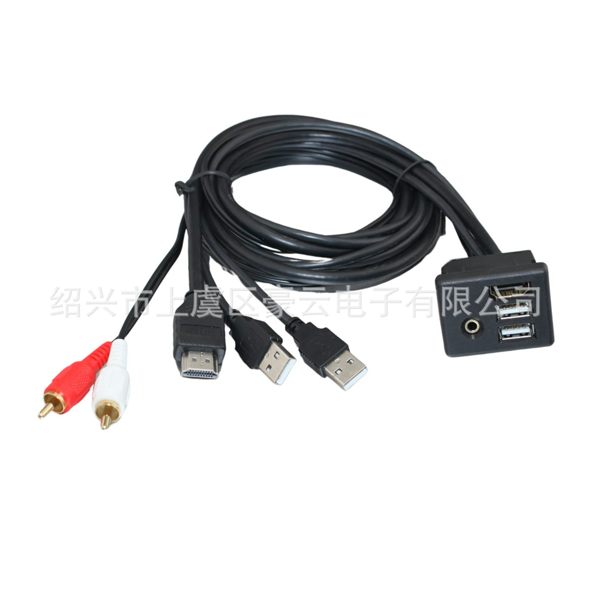 Универсальный автомобильная приборная панель для монтажа HDMI кабель HD видео кабель USB самка удлинитель 2 м