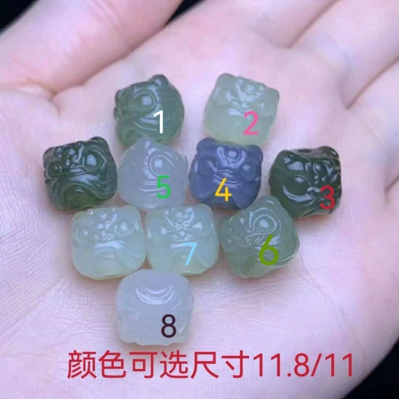 Натуральный нефрит Hetian Цинхай Материал Xingshi DIY Аксессуары Производители Поставка Звезда Луна Бусина Hetian Нефрит Ювелирные Изделия