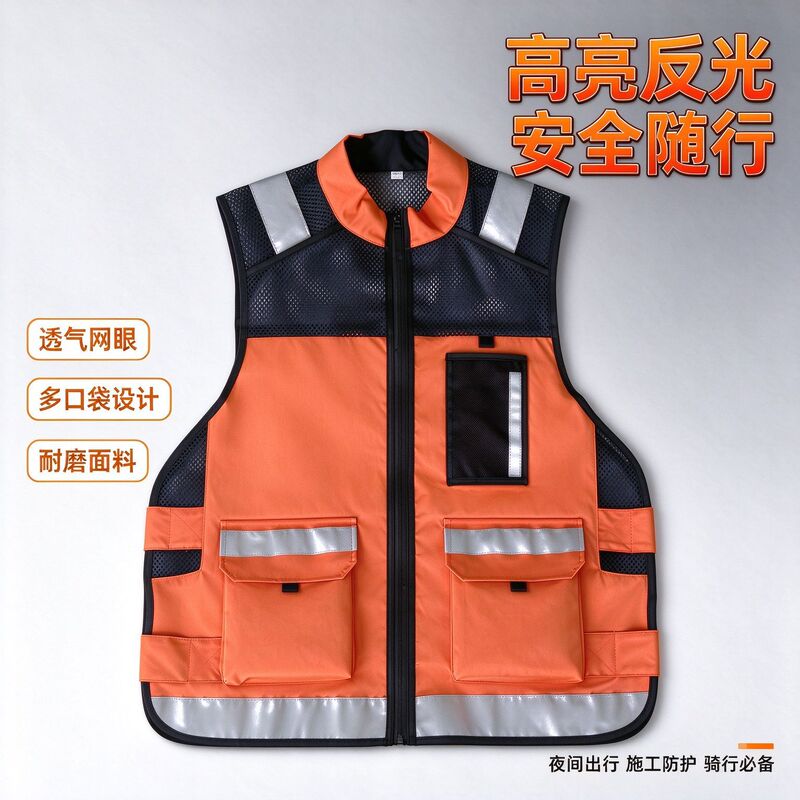Fourth-generation reflective work vest for ride-sharing drivers, direct from the manufacturer, reflective safety vest Fourth-generation reflective work vest for ride-sharing drivers, direct from the manufacturer, reflective safety vest