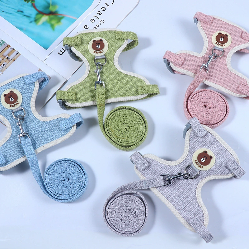 Шлейка-поводок для собак мелких пород, таких как тедди и бишон, поводок для кошек, поводок для кроликов, оптом