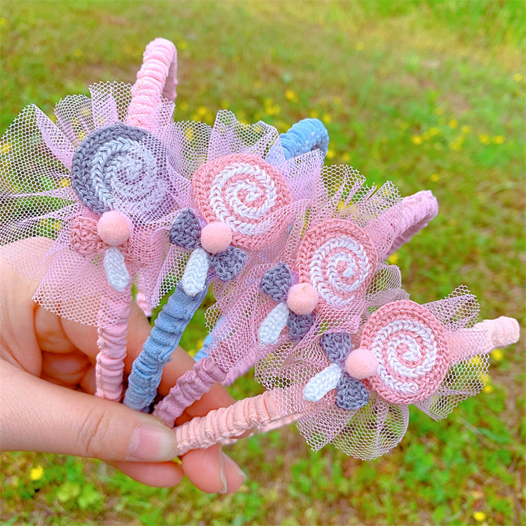 126g Weight Hair Band Hair Accessories Type 1 Piece Quantity Casual, Street Occasion Cloth Material Flower Pattern All Seasons Season Girl'S Gender Pleated Design Cute Style Cute Girl'S Flower Cloth Pleated Hair Band 3