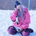 韩版时尚专业滑雪裤男女款冬季情侣休闲裤单板户外防风耐磨滑雪服