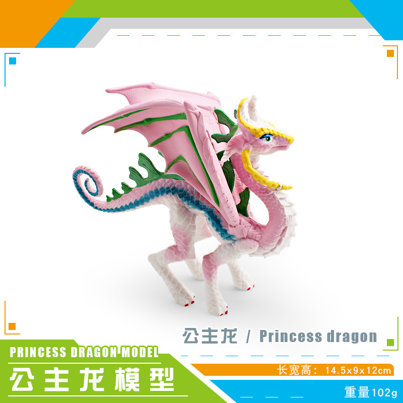 Exportación transfronteriza simulación de mitología occidental dragón modelo dragón de hielo dragón de acero fuego águila lobo dragón adornos estáticos de escritorio