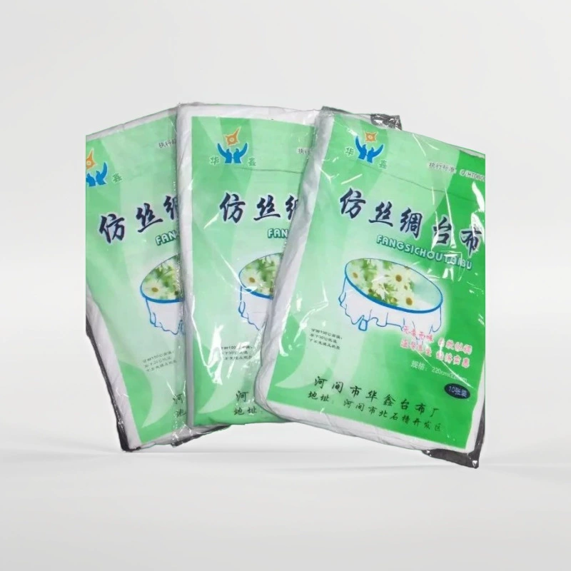 Толстая одноразовая скатерть скатерть имитация шелка большая пластиковая скатерть свадебный банкет