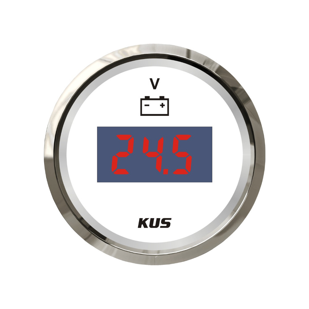 Universal – KUS 52mm automobile instrument - white-dial