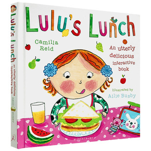 Lulu's Lunch Louch Lulu's Lunch 3-6 years old children's English original picture book interesting flip Touch Book