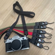 相机微单单反通用纯棉带背带快装扣款可调节斜挎肩带多色+厚超纤