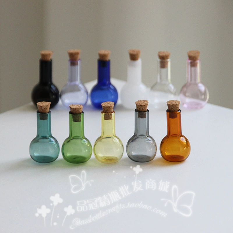 Прямая мини плавающая бутылка миниатюрный детский домик DIY пробковые подвесные украшения аксессуары лампочка цветок стеклянная бутылка