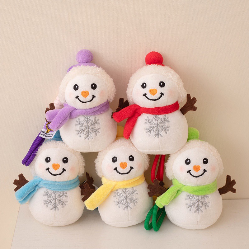 Muñecas de nieve de Navidad de dibujos animados transfronterizos juguetes de peluche lindo muñeca de invierno Jewel acompañar regalos de Navidad