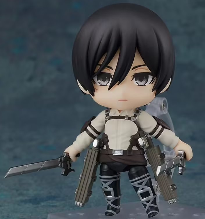 とても楽しい Q バージョン粘土進撃の巨人 390 兵士リヴァイフィギュア顔変更人形アクションフィギュア|undefined