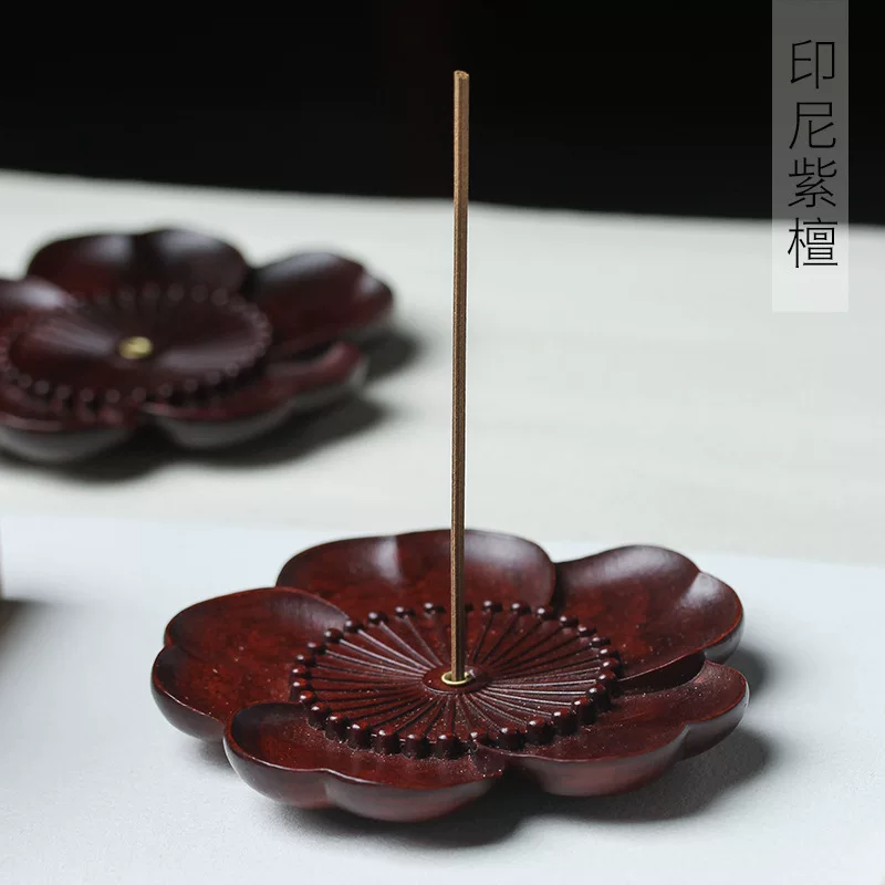 Индонезийский красный sandalwood вырезанный plum blossom благовония палочка диаметр 7,8 толщина 0,8 чайный столик домашнее развлечение украшения производитель