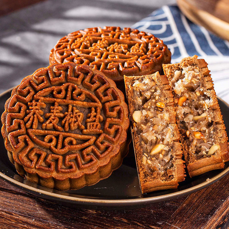 广式荞麦全麦椒盐五仁月饼大月饼糕点老月饼批发粗粮厂批发|undefined