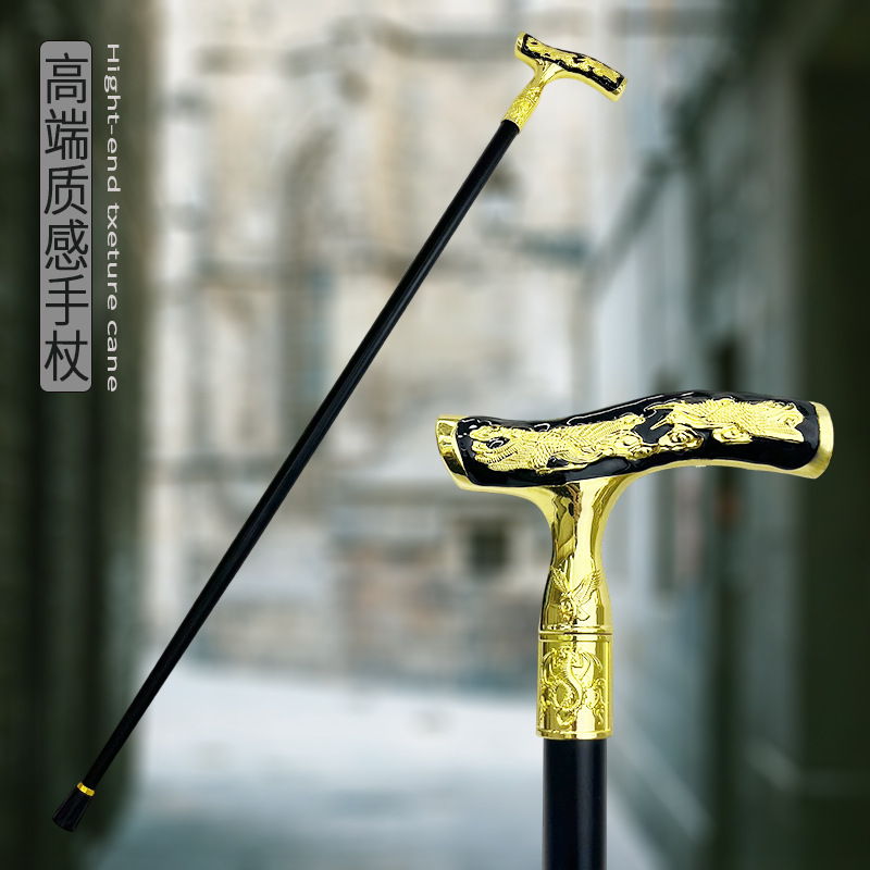 Fashionable Outdoor Hiking Stick for the Elderly, Unisex, Suitable for Holiday Parties, Runway Shows, and Direct Cross-Border Supply of Gentlemen's Canes
