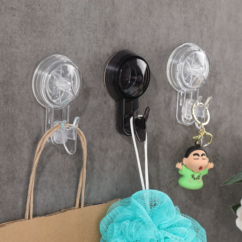 Прозрачный вращающийся мощный крюк на присоске для ванной без пробивания вакуумный крюк на стене без следов крюк для одежды