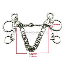 不锈钢马衔304马具马口衔铁马嚼子简约霸王马术用品配件通用大全